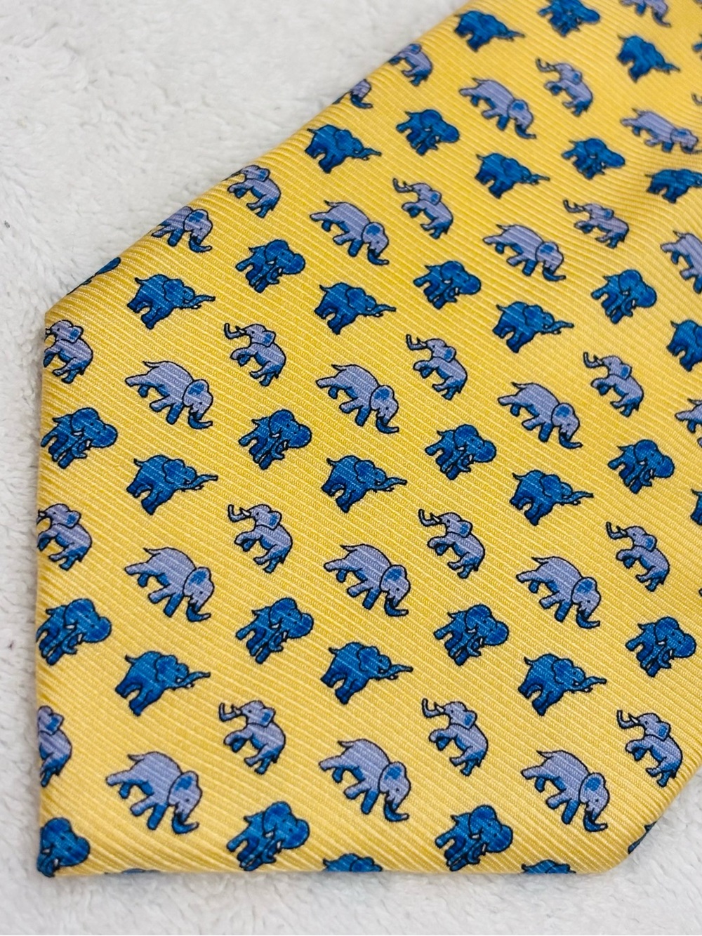 Brand New Happy Elephants Tie By Firenze - 3 3/4 Inches Wide